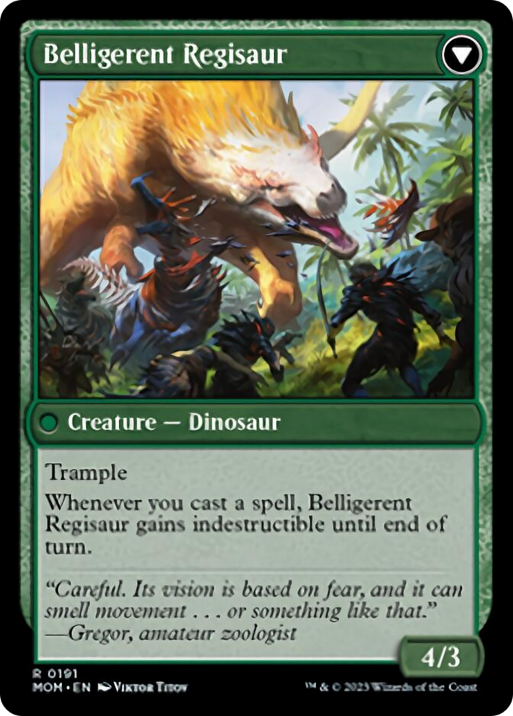 Invasion of Ixalan // Belligerent Regisaur [March of the Machine] | Good Games Cannington