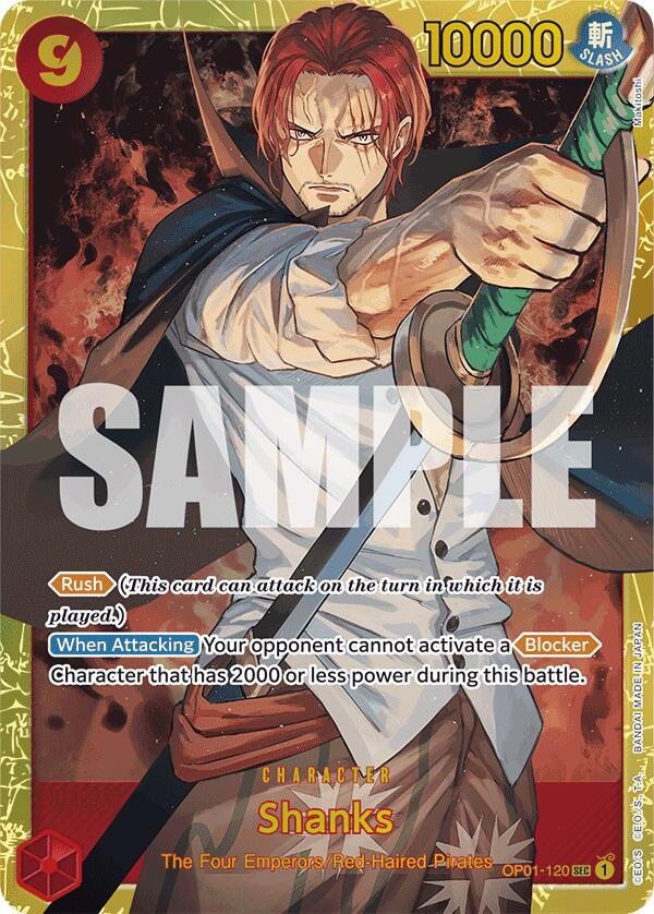 Shanks (OP01-120) (Reprint) [Premium Booster -The Best-] | Good Games Cannington