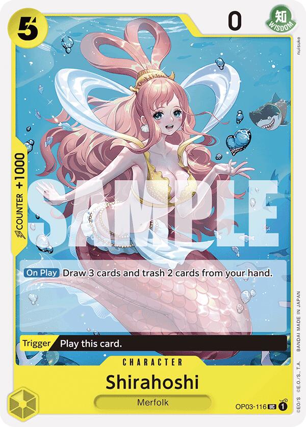 Shirahoshi (OP03-116) (Reprint) [Premium Booster -The Best-] | Good Games Cannington