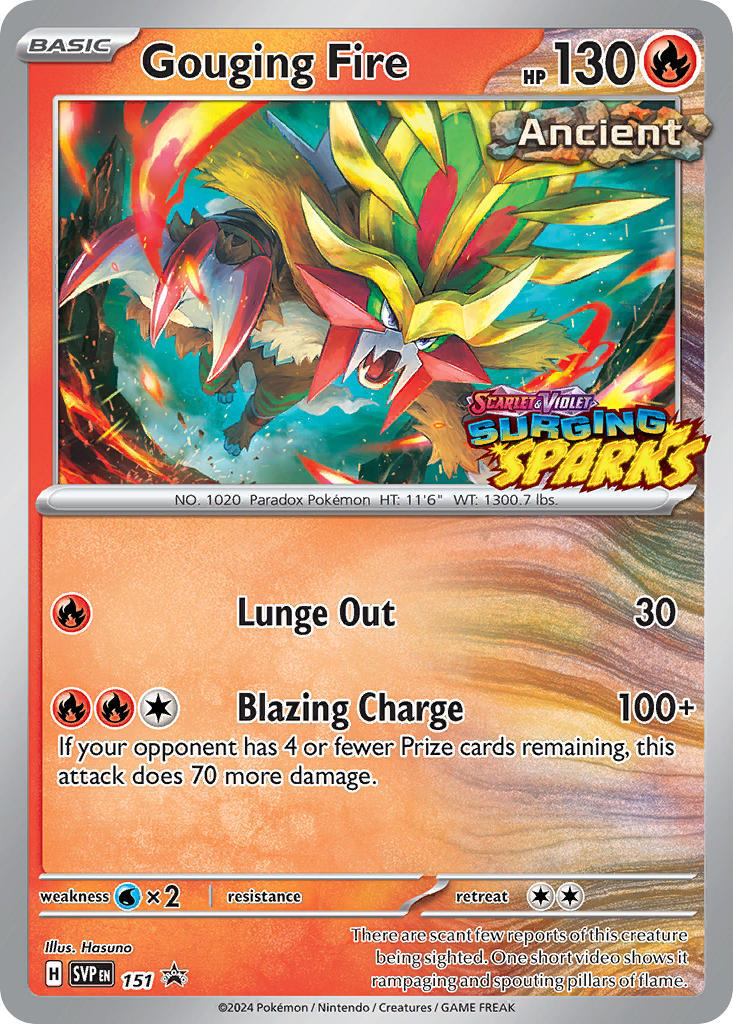 Gouging Fire (151) [Scarlet & Violet: Black Star Promos] | Good Games Cannington
