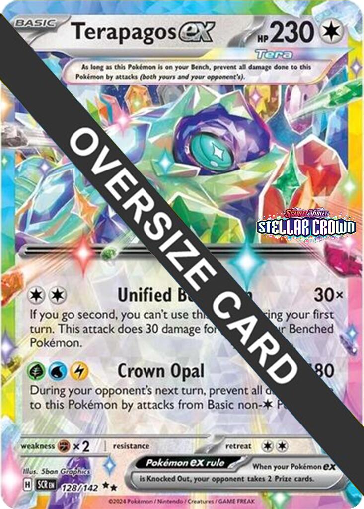 Terapagos ex (128/142) (Jumbo Card) [Scarlet & Violet: Black Star Promos] | Good Games Cannington
