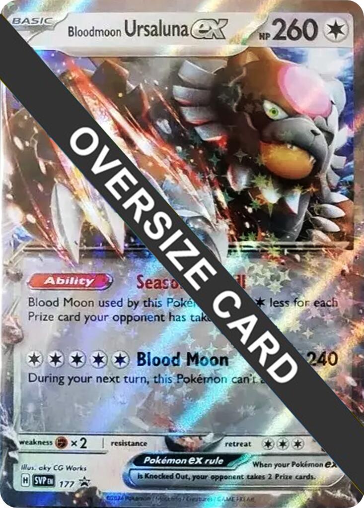 Bloodmoon Ursaluna ex (177) (Jumbo Card) [Scarlet & Violet: Black Star Promos] | Good Games Cannington