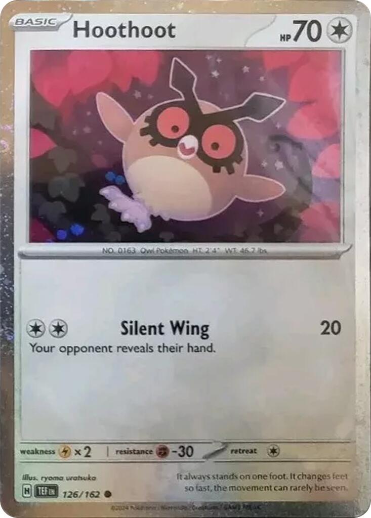 Hoothoot (126/162) (Cosmos Holo) [Scarlet & Violet: Black Star Promos] | Good Games Cannington