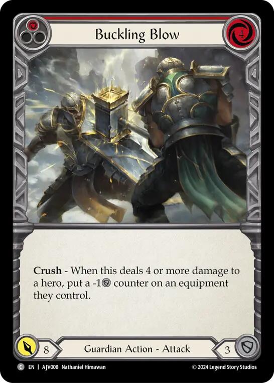 Buckling Blow (Red) [AJV008] (Armory Deck: Jarl Vetreidi) | Good Games Cannington