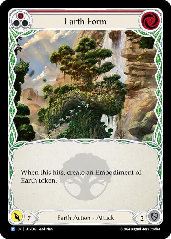 Earth Form (Red) [AJV009] (Armory Deck: Jarl Vetreidi) | Good Games Cannington