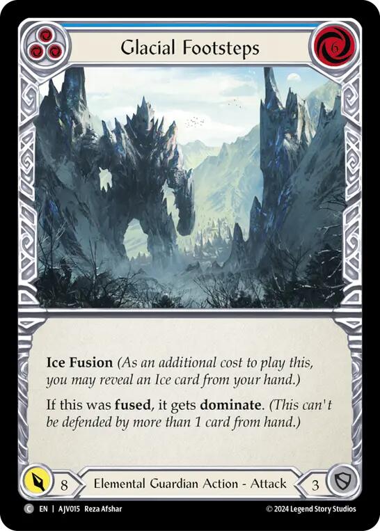 Glacial Footsteps (Blue) [AJV015] (Armory Deck: Jarl Vetreidi) | Good Games Cannington