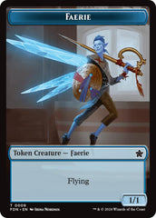 Faerie // Zombie Double-Sided Token [Foundations Tokens] | Good Games Cannington