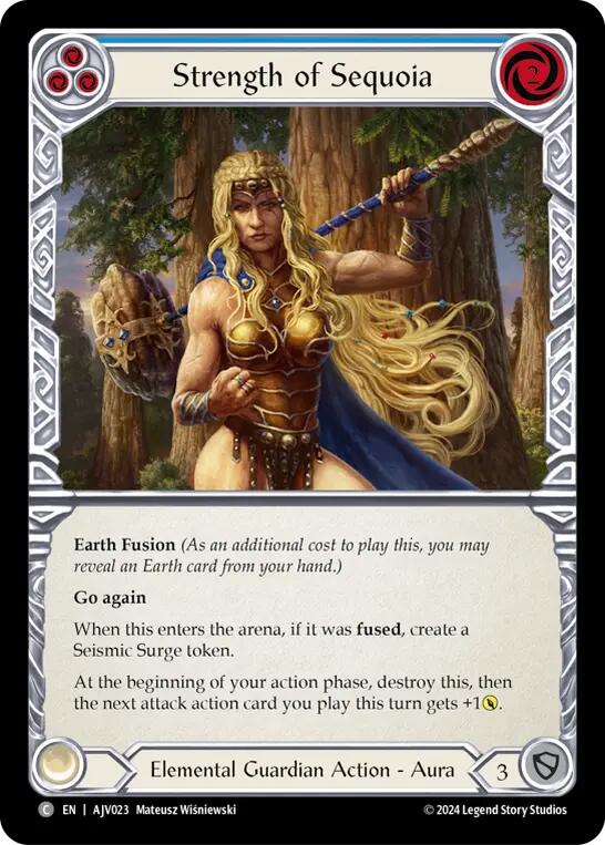 Strength of Sequoia (Blue) [AJV023] (Armory Deck: Jarl Vetreidi) | Good Games Cannington