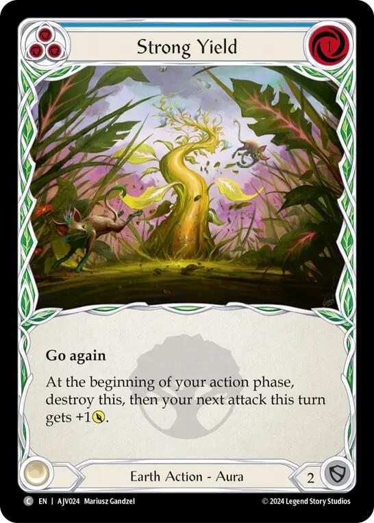 Strong Yield (Blue) [AJC024] (Armory Deck: Jarl Vetreidi) | Good Games Cannington