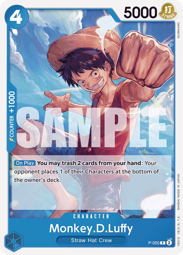 Monkey.D.Luffy (P-055) (Reprint) [Premium Booster -The Best-] | Good Games Cannington