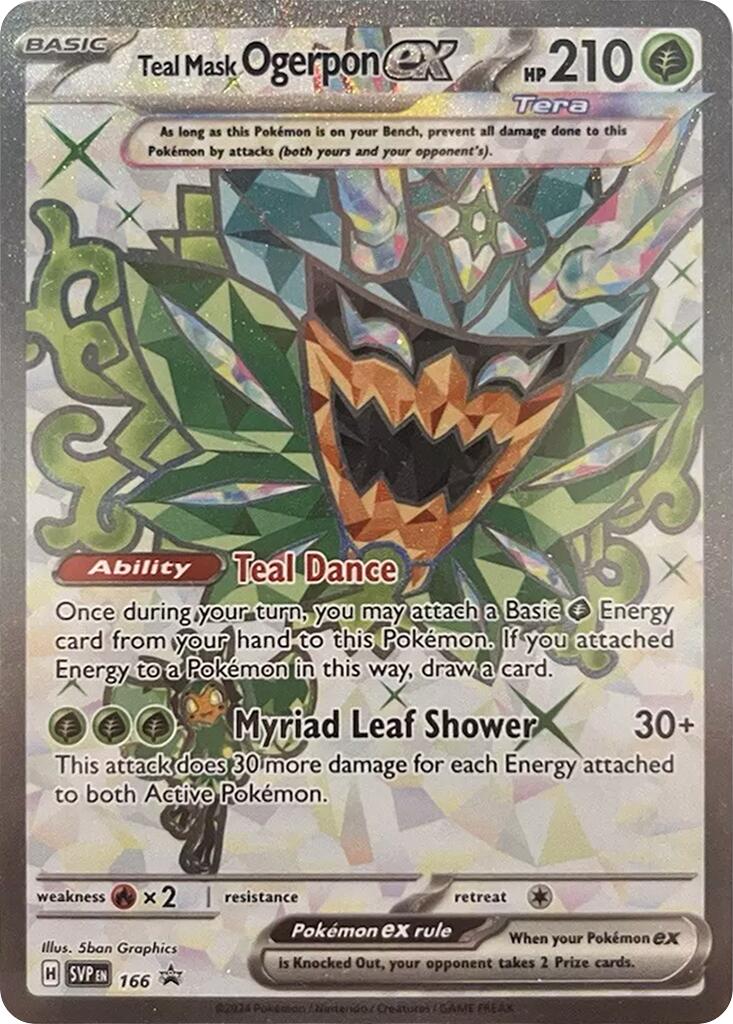 Teal Mask Ogerpon ex (166) [Scarlet & Violet: Black Star Promos] | Good Games Cannington