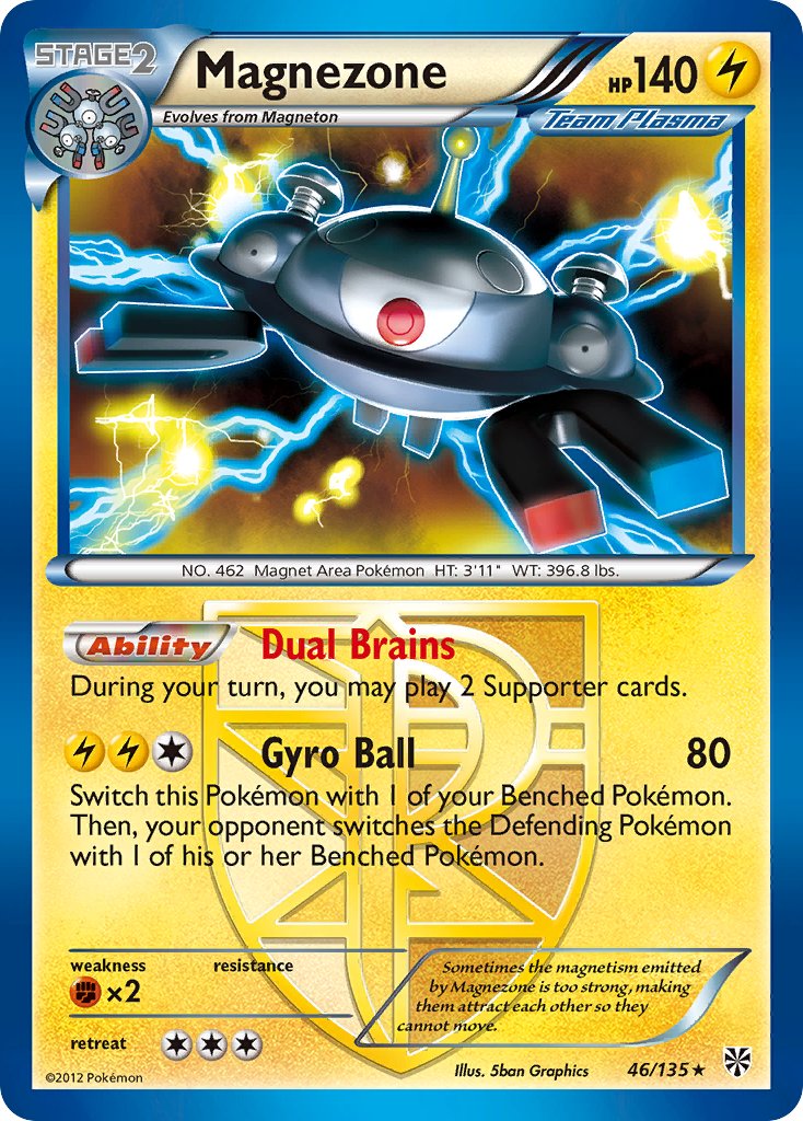Magnezone (46/135) (Theme Deck Exclusive) [Black & White: Plasma Storm] | Good Games Cannington