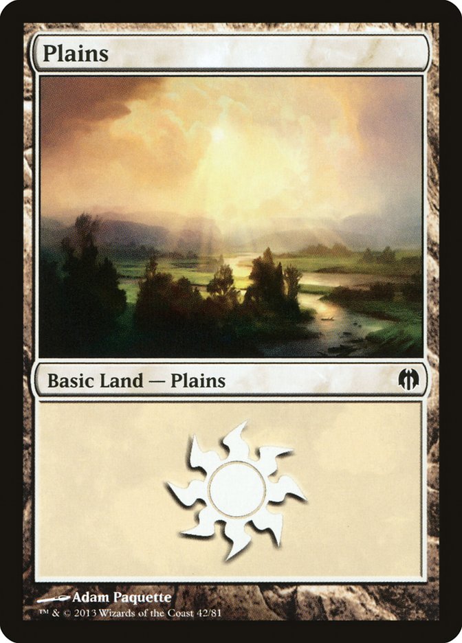 Plains (42) [Duel Decks: Heroes vs. Monsters] | Good Games Cannington