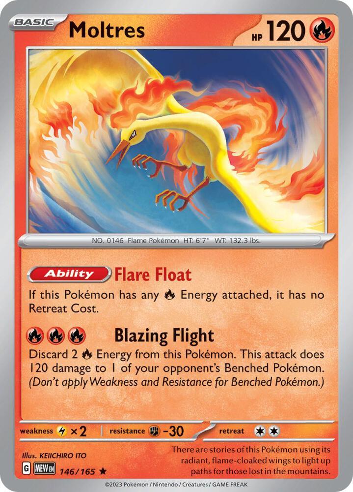 Moltres (146/165 - Deck Exclusives) [Scarlet & Violet 151] | Good Games Cannington