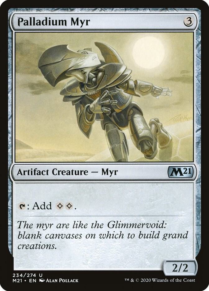 Palladium Myr 234 (Core Set 2021)  | Good Games Cannington