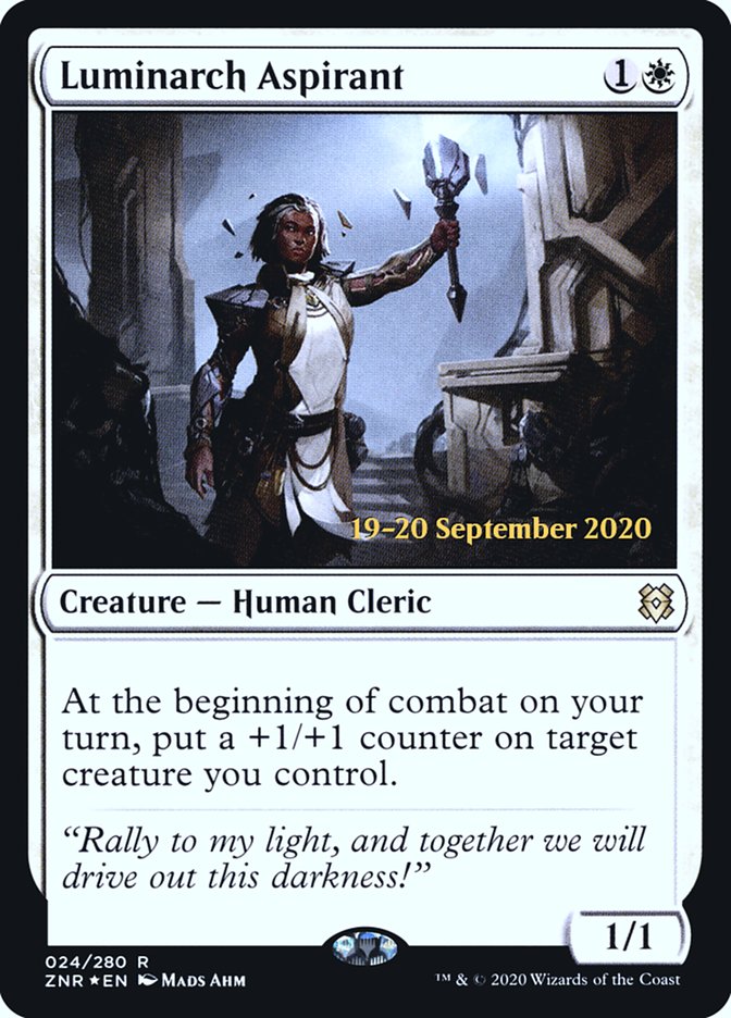 Luminarch Aspirant [Zendikar Rising Prerelease Promos] | Good Games Cannington