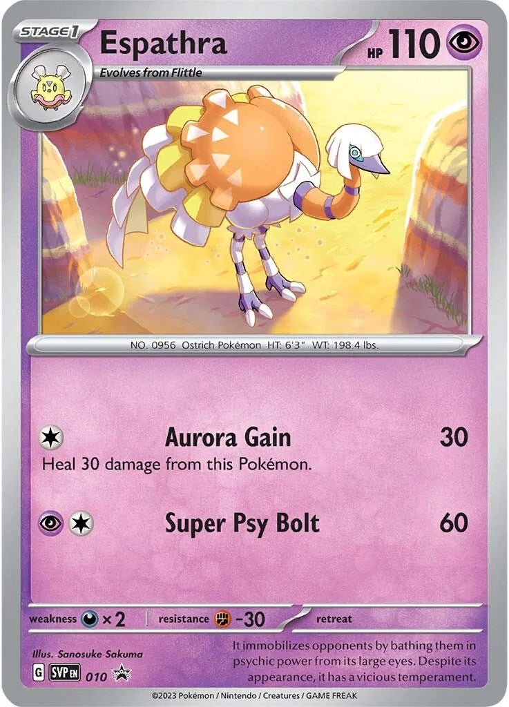 Espathra (010) [Scarlet & Violet: Black Star Promos] | Good Games Cannington