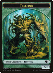 Treefolk // Wolf Double-Sided Token [Commander 2014 Tokens] | Good Games Cannington