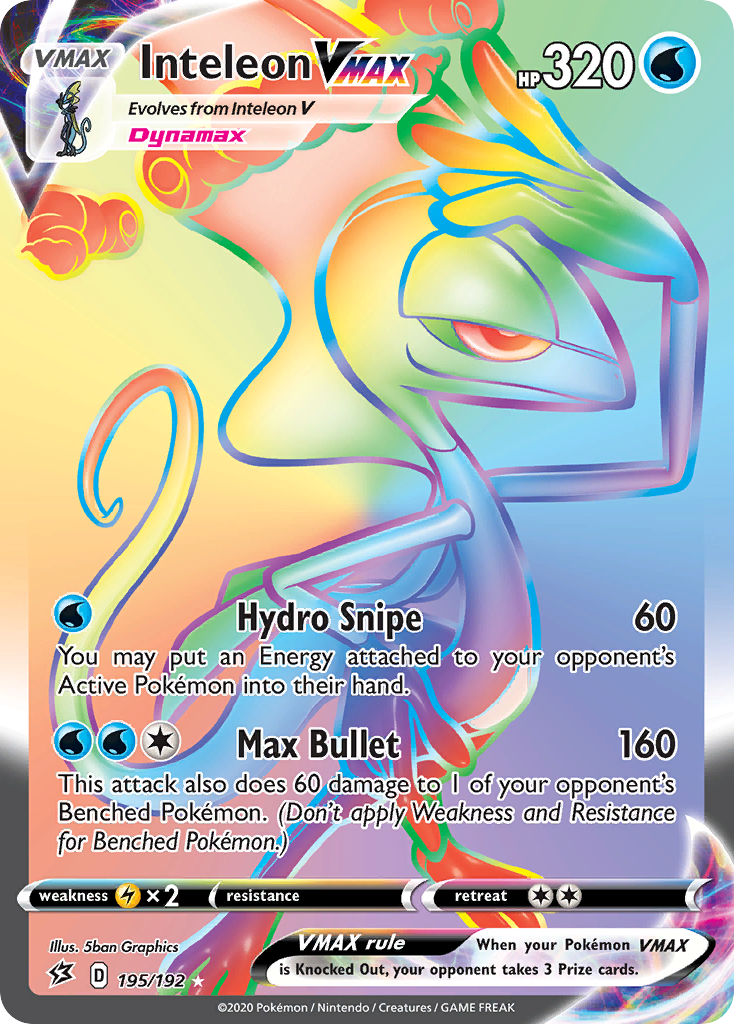 Inteleon VMAX (195/192) [Sword & Shield: Rebel Clash] | Good Games Cannington