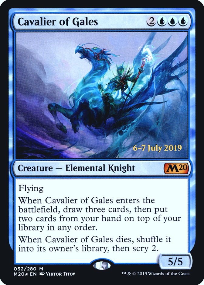 Cavalier of Gales [Core Set 2020 Prerelease Promos] | Good Games Cannington