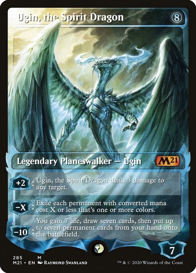 Ugin, the Spirit Dragon 285 (Core Set 2021)  - Showcase | Good Games Cannington