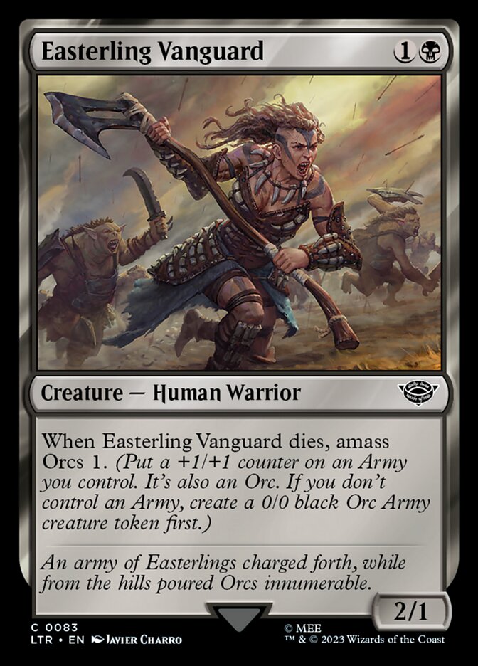 Easterling Vanguard 83 (Universes Beyond: The Lord of the Rings: Tales of Middle-earth)  - Foil | Good Games Cannington
