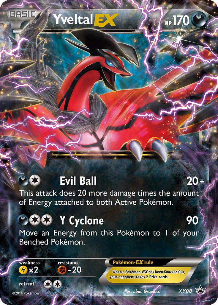 Yveltal EX (XY08) [XY: Black Star Promos] | Good Games Cannington