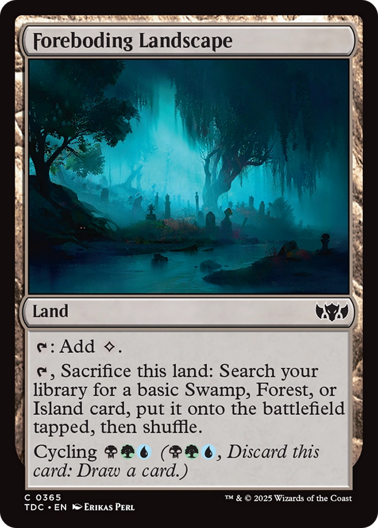 Foreboding Landscape [Tarkir: Dragonstorm Commander] | Good Games Cannington