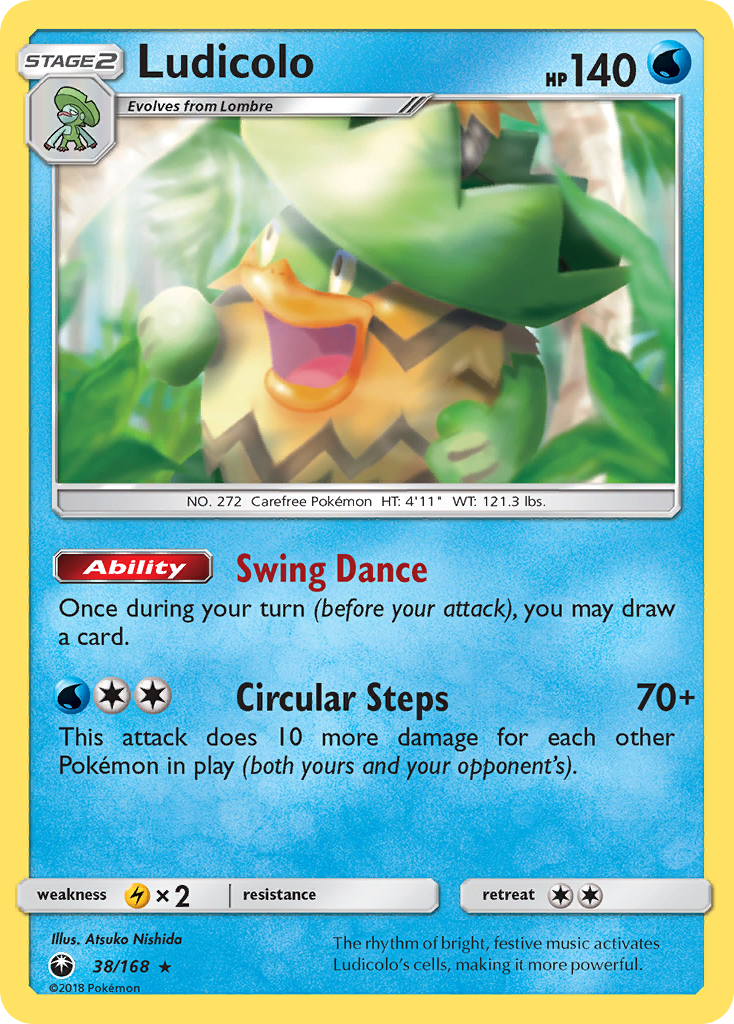 Ludicolo (38/168) [Sun & Moon: Celestial Storm] | Good Games Cannington