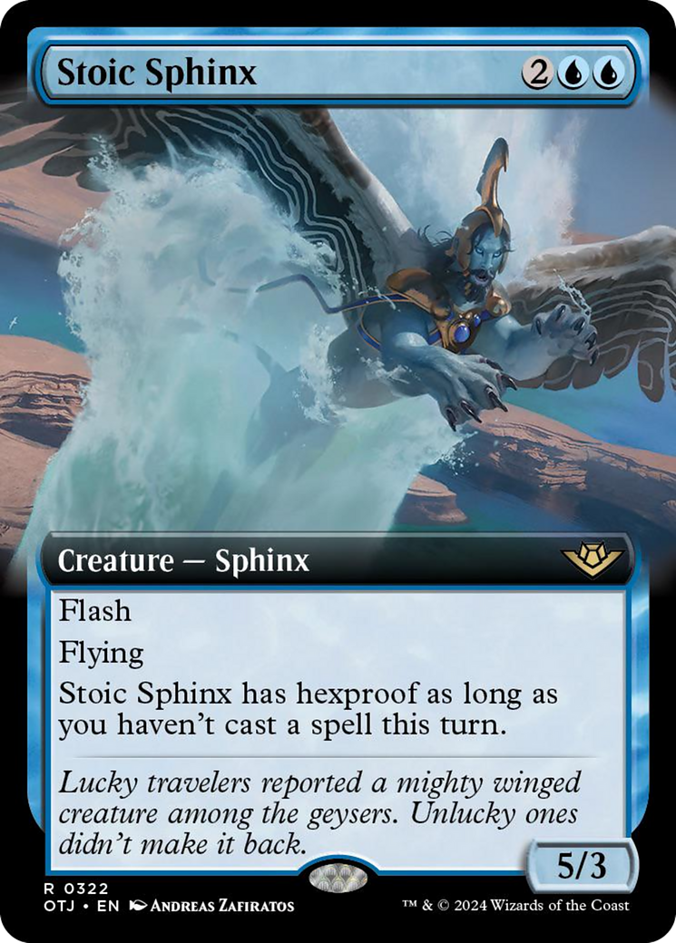 Stoic Sphinx (Extended Art) [Outlaws of Thunder Junction] | Good Games Cannington