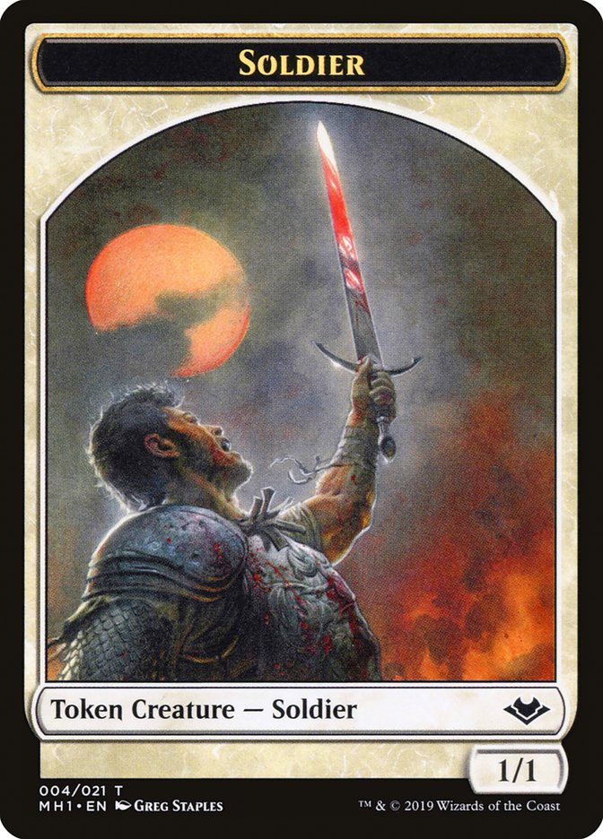 Angel (002) // Soldier (004) Double-Sided Token [Modern Horizons Tokens] | Good Games Cannington