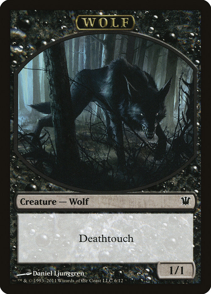 Wolf Token (6/12) [Innistrad Tokens] | Good Games Cannington
