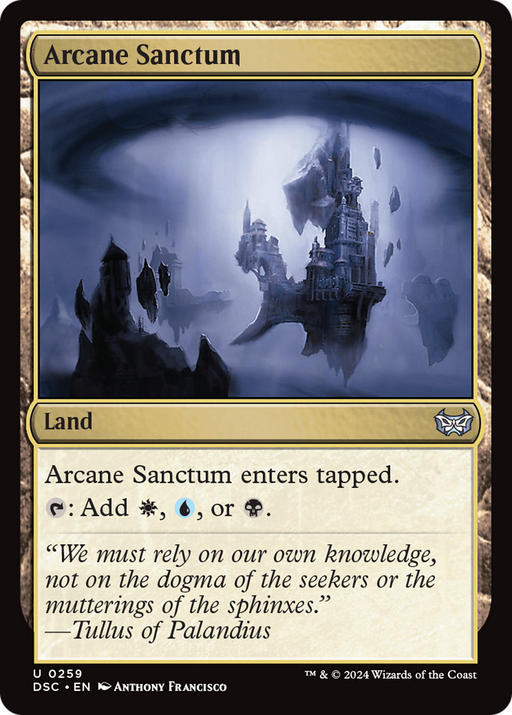 Arcane Sanctum [Duskmourn: House of Horror Commander] | Good Games Cannington