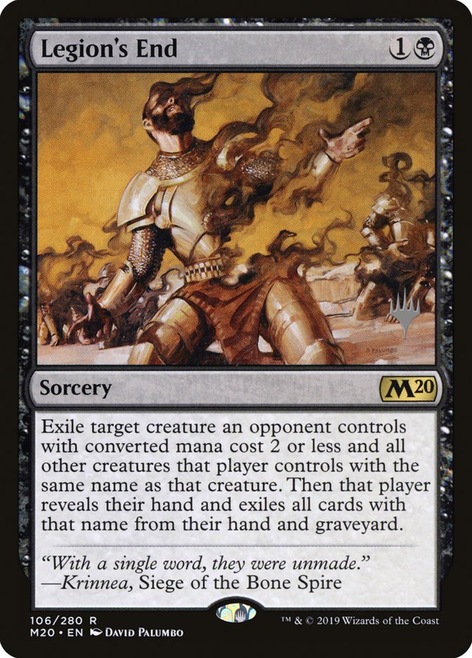 Legion's End (Promo Pack) [Core Set 2020 Promos] | Good Games Cannington