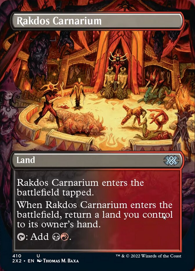 Rakdos Carnarium (Borderless Alternate Art) [Double Masters 2022] | Good Games Cannington