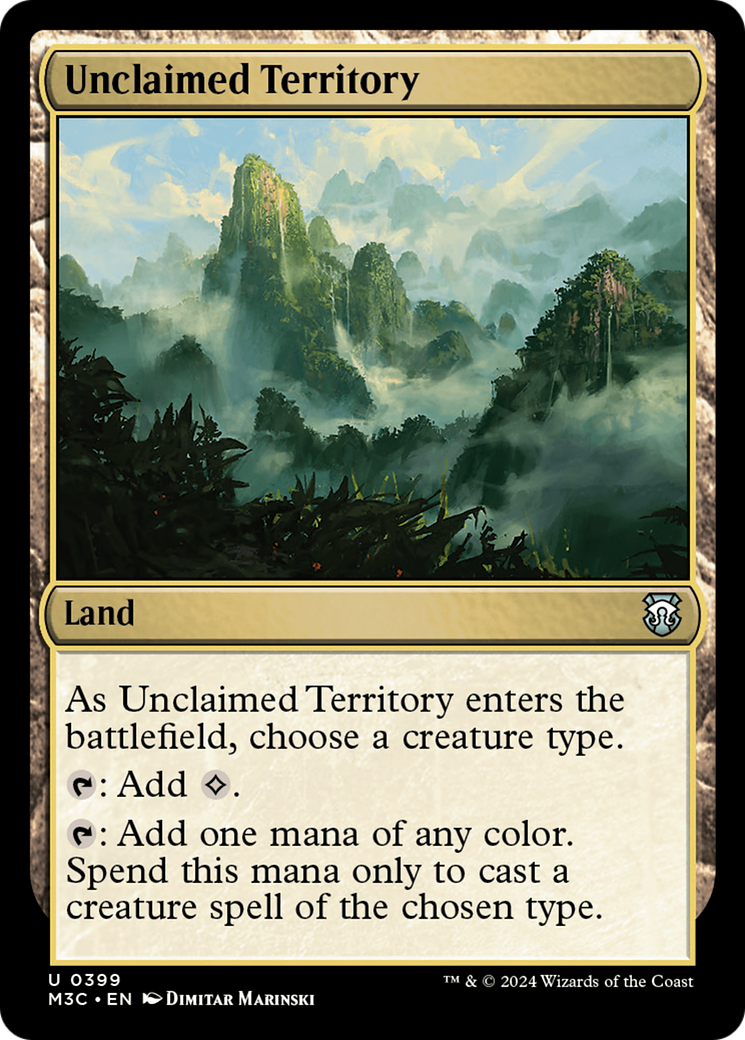 Unclaimed Territory (Ripple Foil) [Modern Horizons 3 Commander] | Good Games Cannington