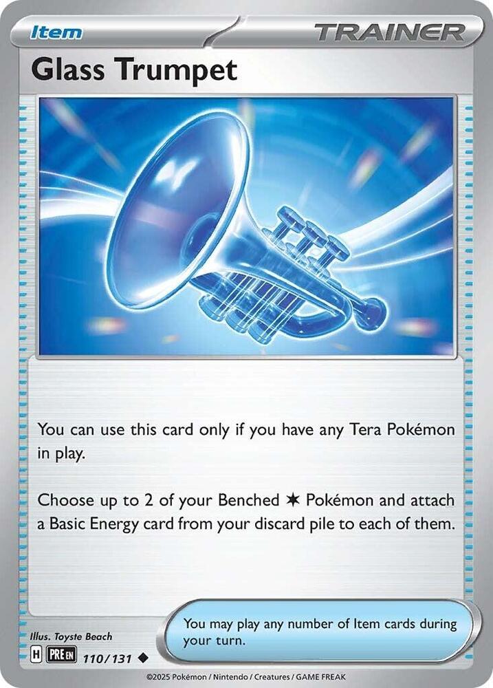 Glass Trumpet (110/131) [Scarlet & Violet: Prismatic Evolutions] | Good Games Cannington