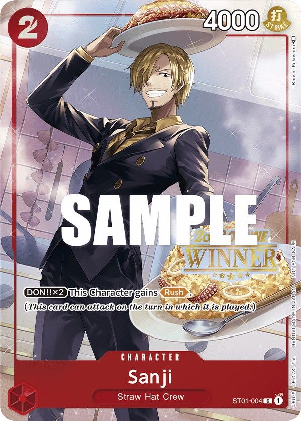 Sanji (Online Regional 2023) [Winner] [One Piece Promotion Cards] | Good Games Cannington