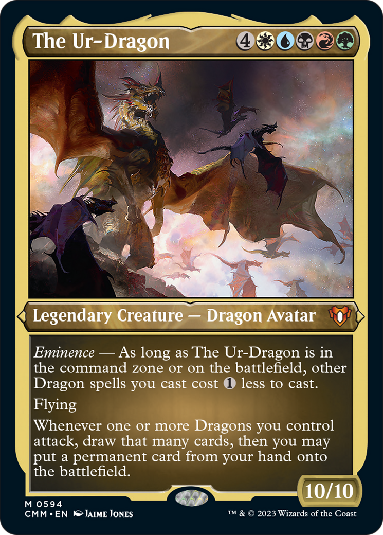 The Ur-Dragon (Foil Etched) [Commander Masters] | Good Games Cannington