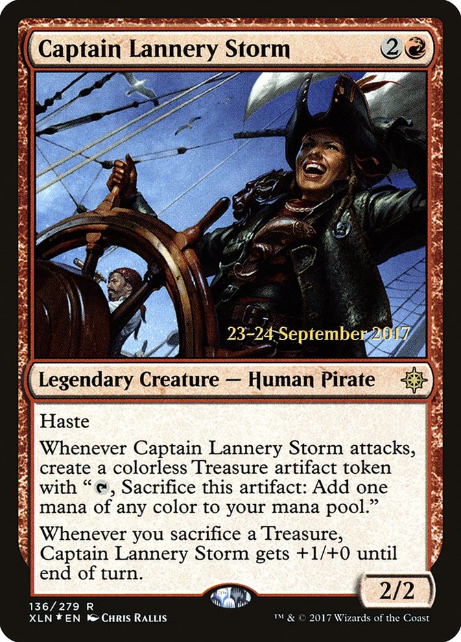 Captain Lannery Storm [Ixalan Prerelease Promos] | Good Games Cannington