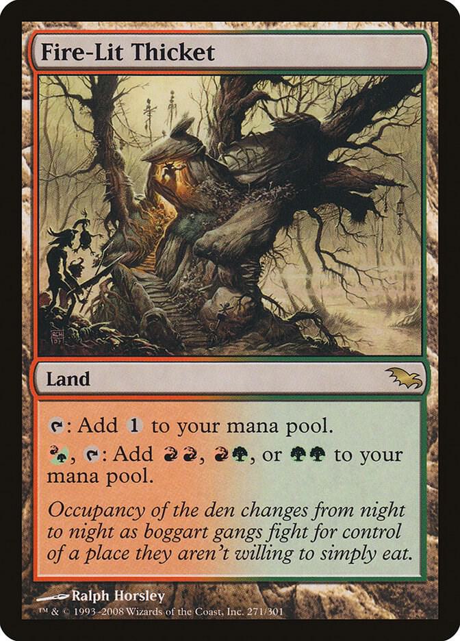 Fire Lit Thicket 271 (Shadowmoor)  | Good Games Cannington