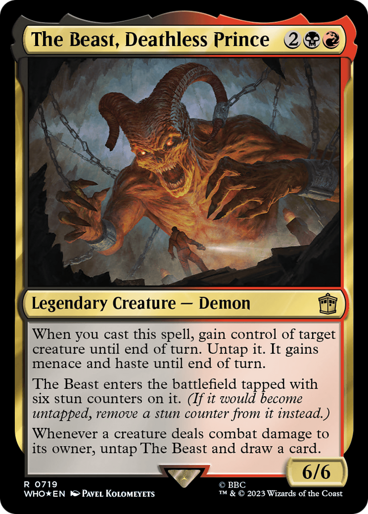 The Beast, Deathless Prince (Surge Foil) [Doctor Who] | Good Games Cannington