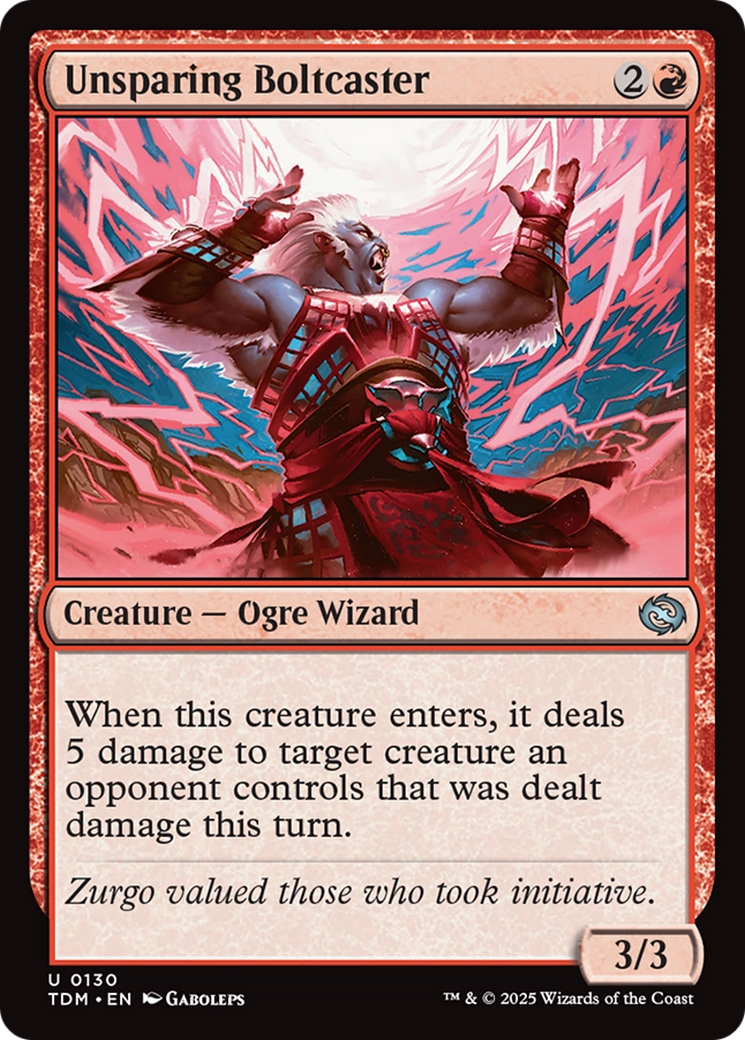 Unsparing Boltcaster [Tarkir: Dragonstorm] | Good Games Cannington