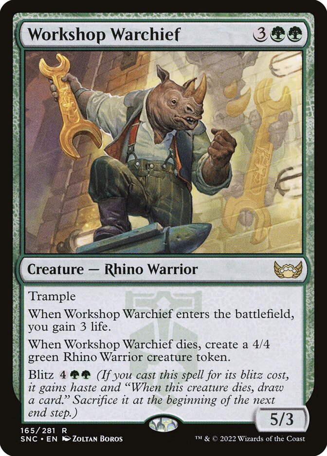 Workshop Warchief 165 (Streets of New Capenna)  - Foil | Good Games Cannington