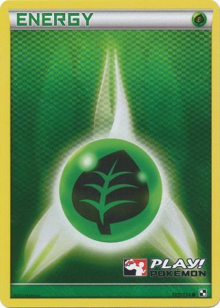 Grass Energy (105/114) (Play Pokemon Promo) [Black & White: Base Set] | Good Games Cannington