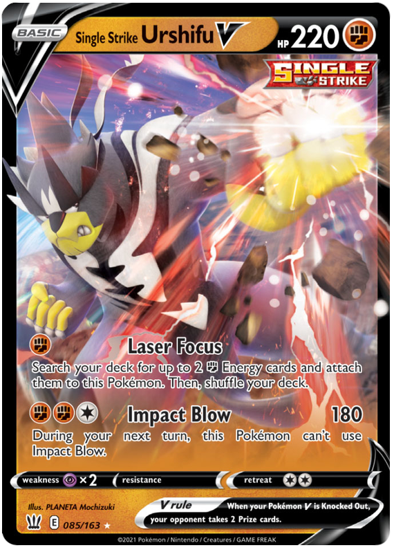 Single Strike Urshifu V (085/163) [Sword & Shield: Battle Styles] | Good Games Cannington