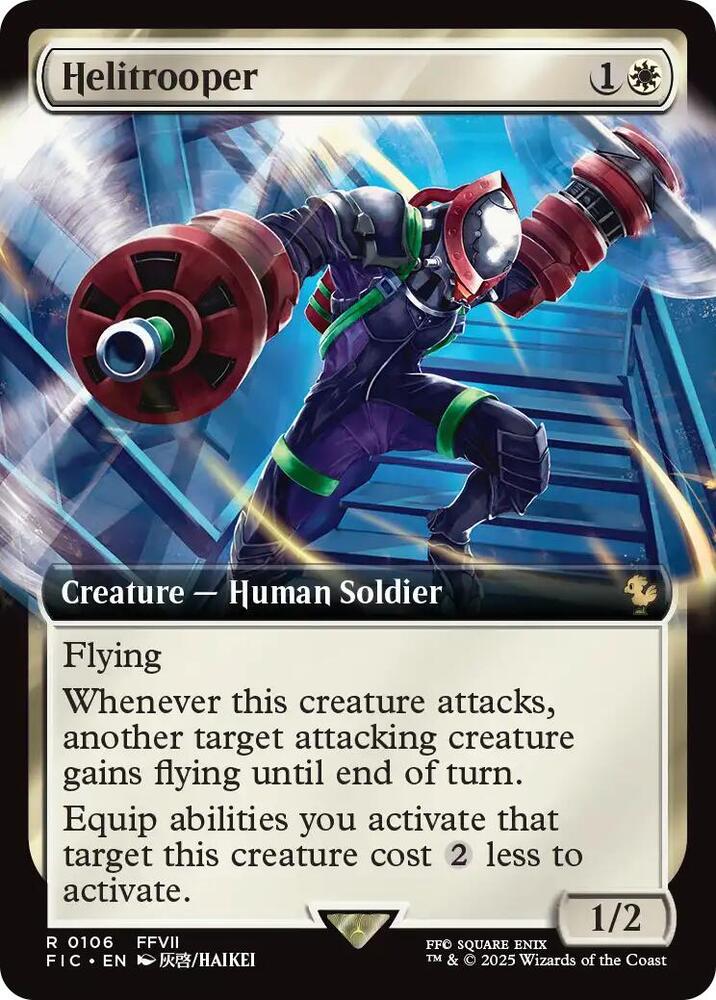 Helitrooper Extended Art 106 (Commander: FINAL FANTASY)  - Foil | Good Games Cannington