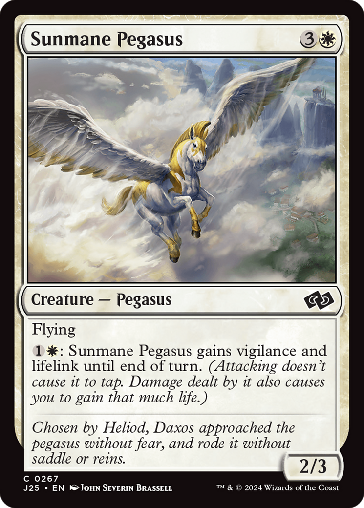Sunmane Pegasus [Foundations Jumpstart] | Good Games Cannington