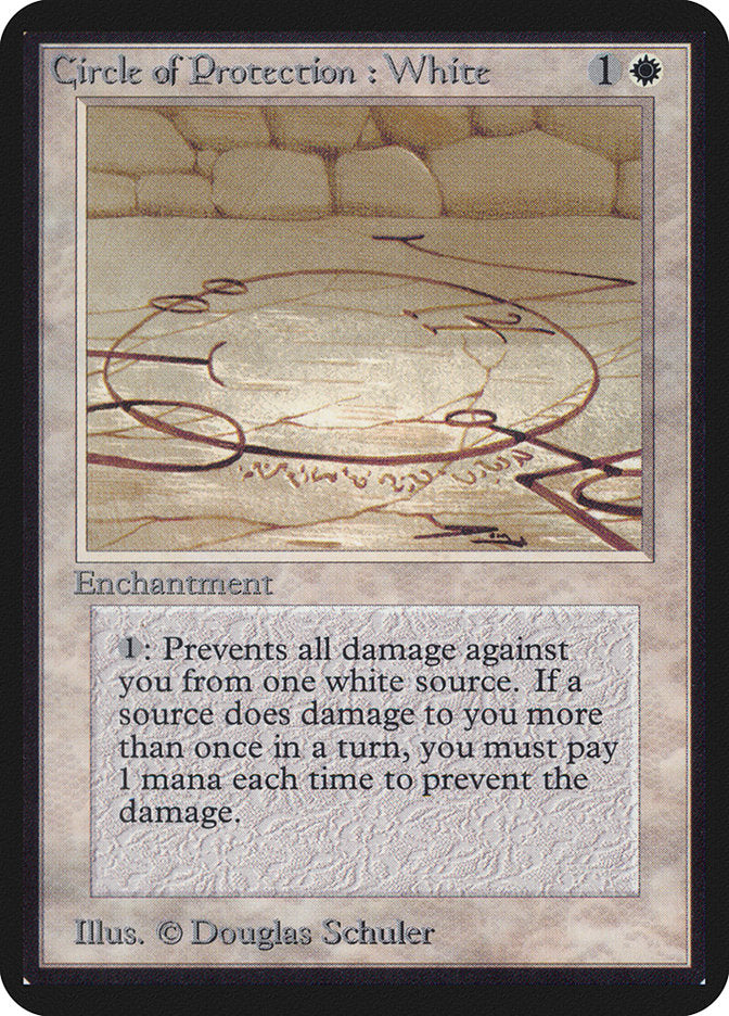 Circle of Protection: White [Alpha Edition] | Good Games Cannington