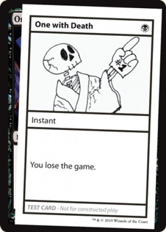 One with Death (2021 Edition) [Mystery Booster Playtest Cards] | Good Games Cannington